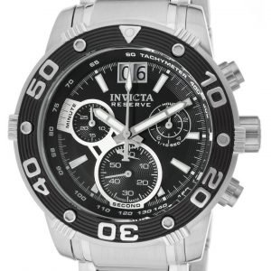 Invicta Chronograph 0760 Kello Musta / Teräs