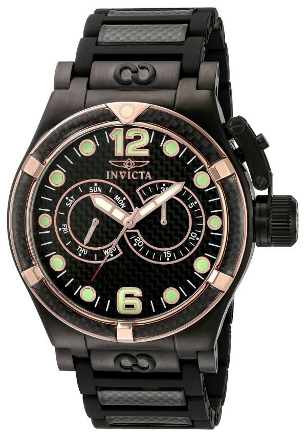 Invicta Corduba 80088 Kello Musta / Hiilikuitua