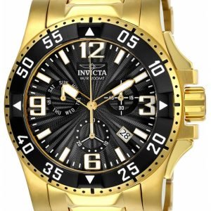 Invicta Excursion 23903 Kello Musta / Kullansävytetty Teräs