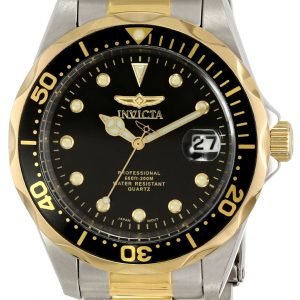 Invicta Pro Diver 17049 Kello Musta / Kullansävytetty Teräs