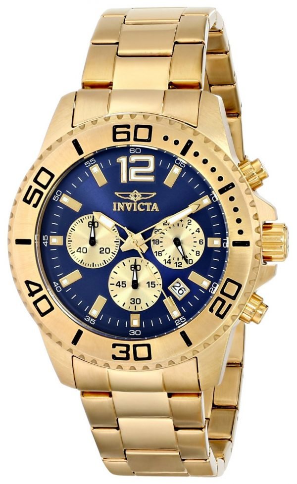 Invicta Pro Diver 17402 Kello Sininen / Kullanvärinen Teräs