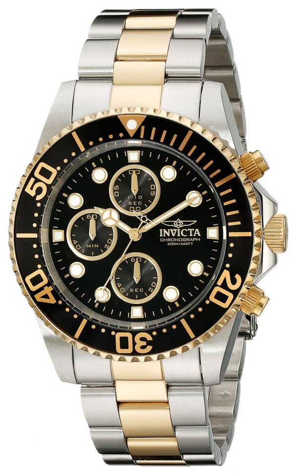 Invicta Pro Diver 1772 Kello Musta / Kullanvärinen Teräs