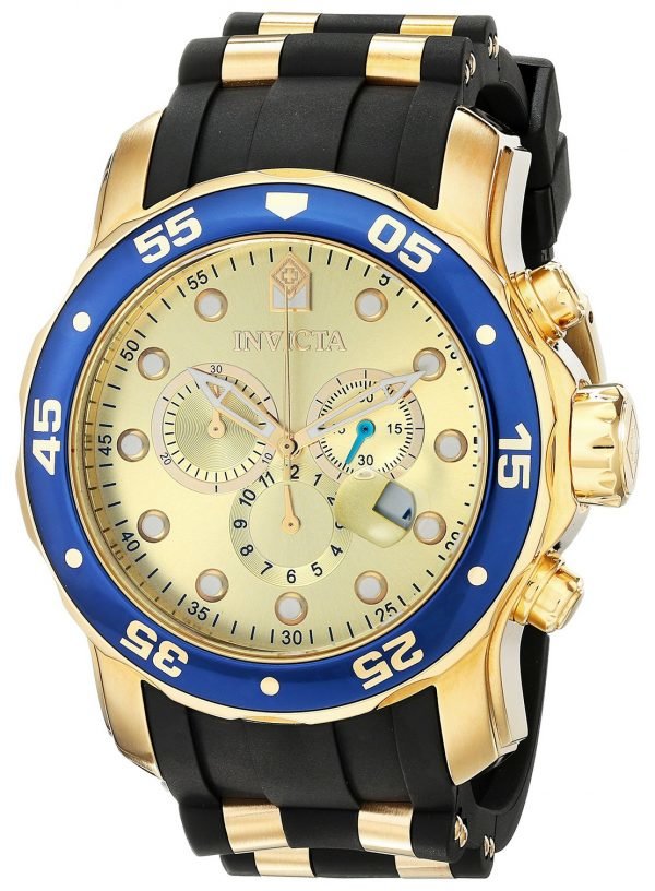 Invicta Pro Diver 17881 Kello Samppanja / Kullansävytetty