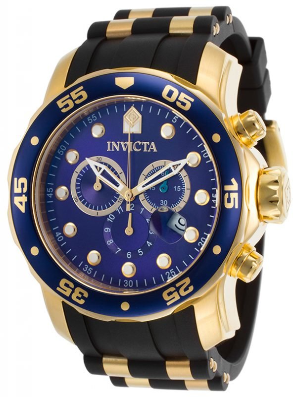 Invicta Pro Diver 17882 Kello Sininen / Kullansävytetty Teräs