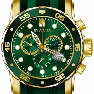 Invicta Pro Diver 18196 Kello Vihreä / Kullansävytetty Teräs