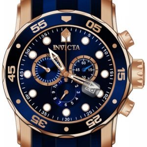 Invicta Pro Diver 18197 Kello Sininen / Punakultasävyinen