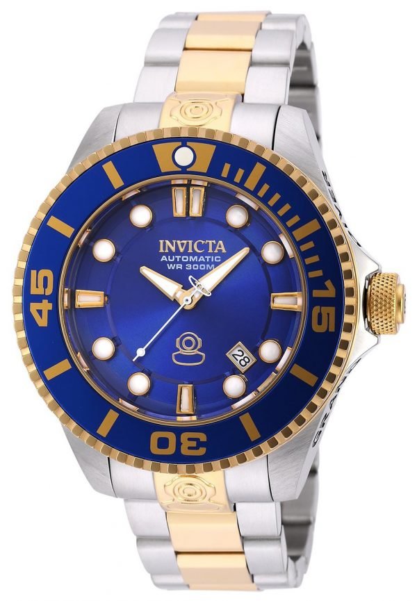 Invicta Pro Diver 19804 Kello Sininen / Kullansävytetty Teräs