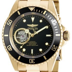 Invicta Pro Diver 20436 Kello Musta / Kullansävytetty Teräs