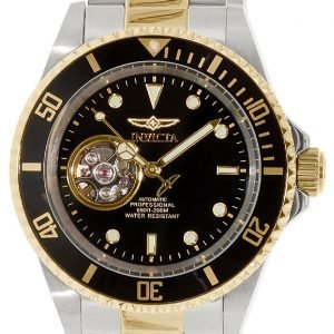 Invicta Pro Diver 20438 Kello Musta / Kullansävytetty Teräs