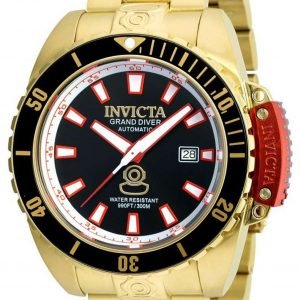 Invicta Pro Diver 21379 Kello Musta / Kullansävytetty Teräs