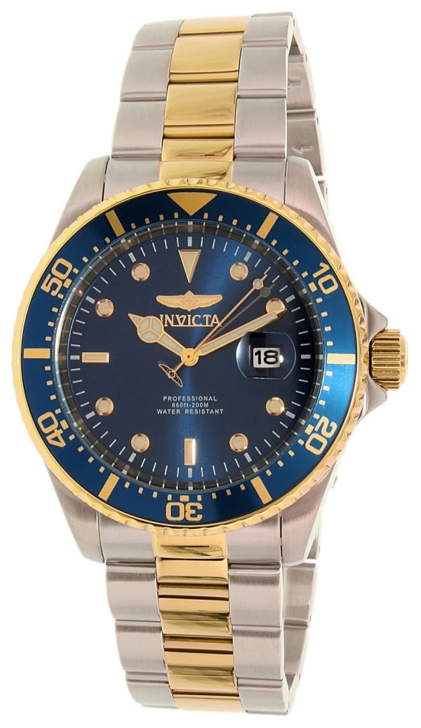 Invicta Pro Diver 22058 Kello Sininen / Kullansävytetty Teräs