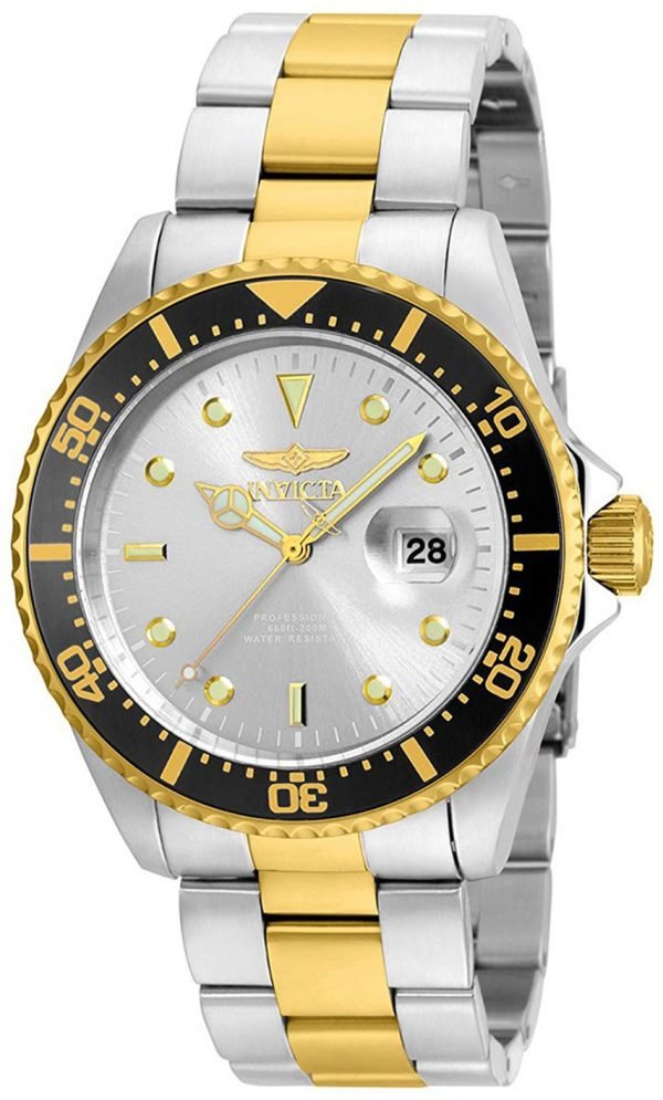 Invicta Pro Diver 22059 Kello Hopea / Kullansävytetty Teräs