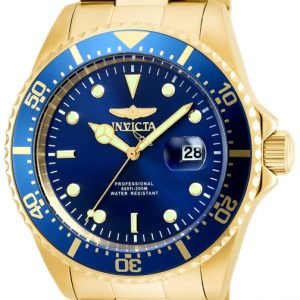 Invicta Pro Diver 22063 Kello Sininen / Kullansävytetty Teräs