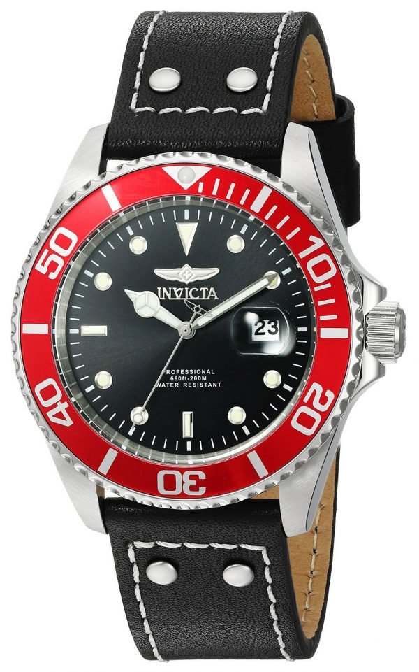 Invicta Pro Diver 22073 Kello Musta / Nahka