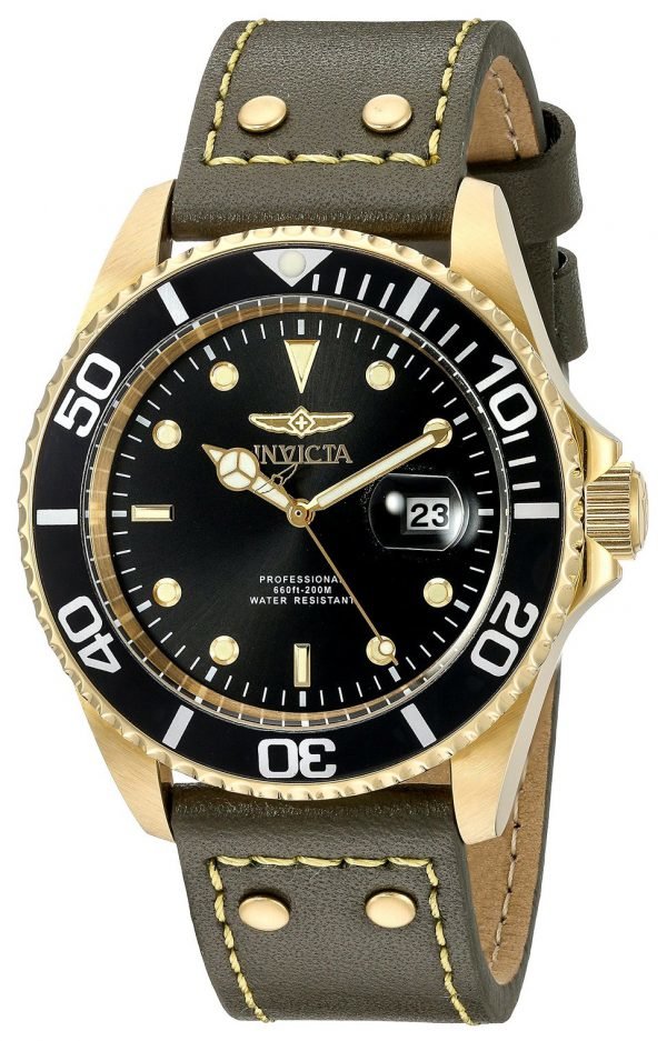 Invicta Pro Diver 22075 Kello Musta / Nahka