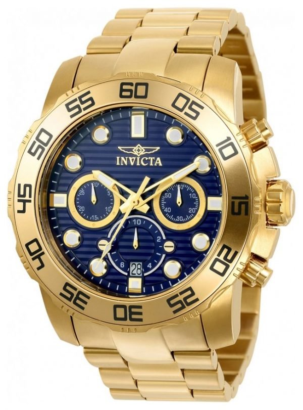 Invicta Pro Diver 22228 Kello Sininen / Kullansävytetty Teräs