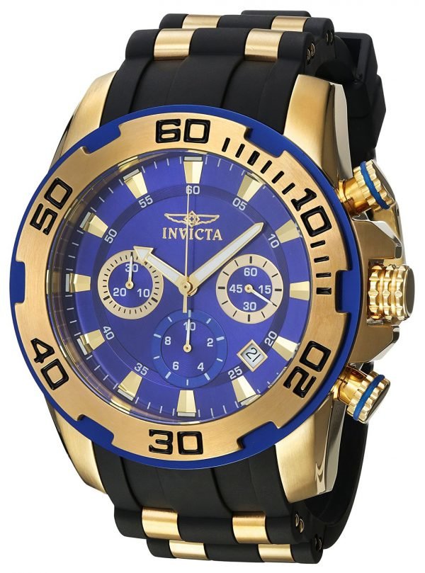 Invicta Pro Diver 22313 Kello Sininen / Kullansävytetty Teräs