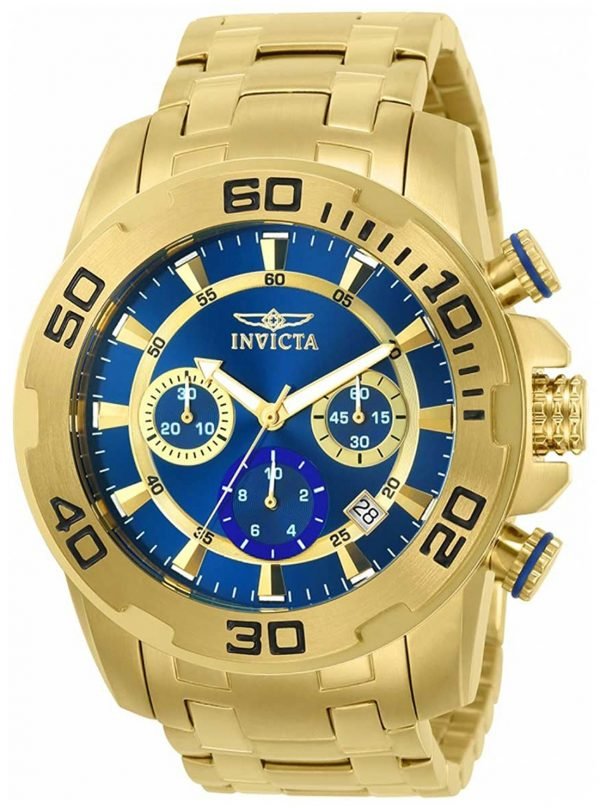 Invicta Pro Diver 22321 Kello Sininen / Kullansävytetty Teräs