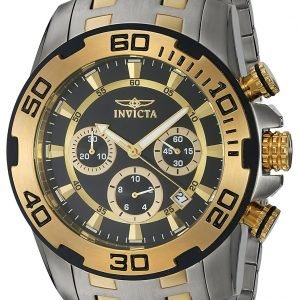 Invicta Pro Diver 22322 Kello Musta / Kullansävytetty Teräs