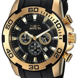 Invicta Pro Diver 22340 Kello Musta / Kullansävytetty Teräs