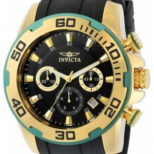 Invicta Pro Diver 22347 Kello Musta / Kullansävytetty Teräs