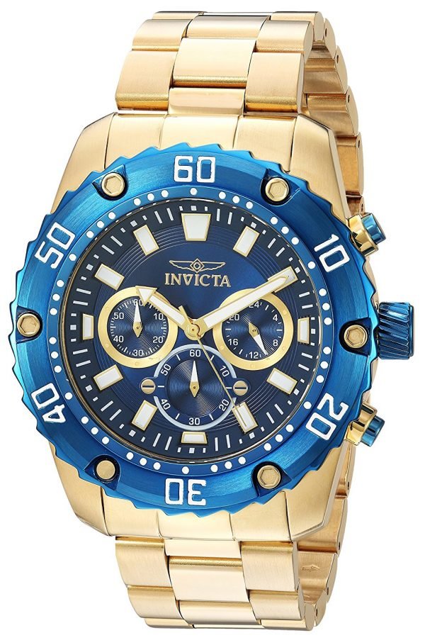 Invicta Pro Diver 22518 Kello Sininen / Kullansävytetty Teräs