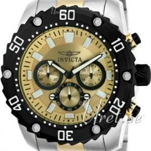 Invicta Pro Diver 22519 Kello Kullattu / Kullansävytetty