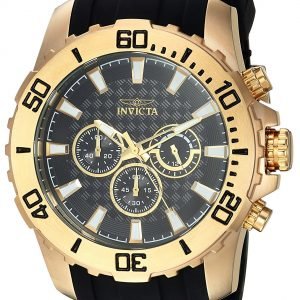 Invicta Pro Diver 22557 Kello Musta / Kullansävytetty Teräs