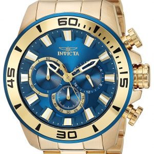 Invicta Pro Diver 22587 Kello Sininen / Kullansävytetty Teräs