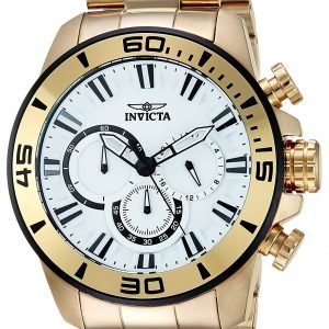 Invicta Pro Diver 22589 Kello Valkoinen / Kullansävytetty