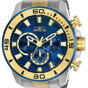 Invicta Pro Diver 22591 Kello Sininen / Kullansävytetty Teräs