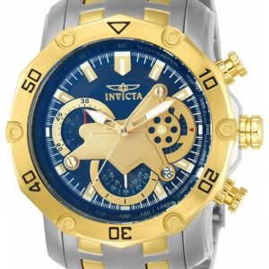 Invicta Pro Diver 22762 Kello Sininen / Kullansävytetty Teräs