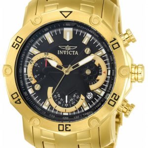 Invicta Pro Diver 22767 Kello Musta / Kullansävytetty Teräs