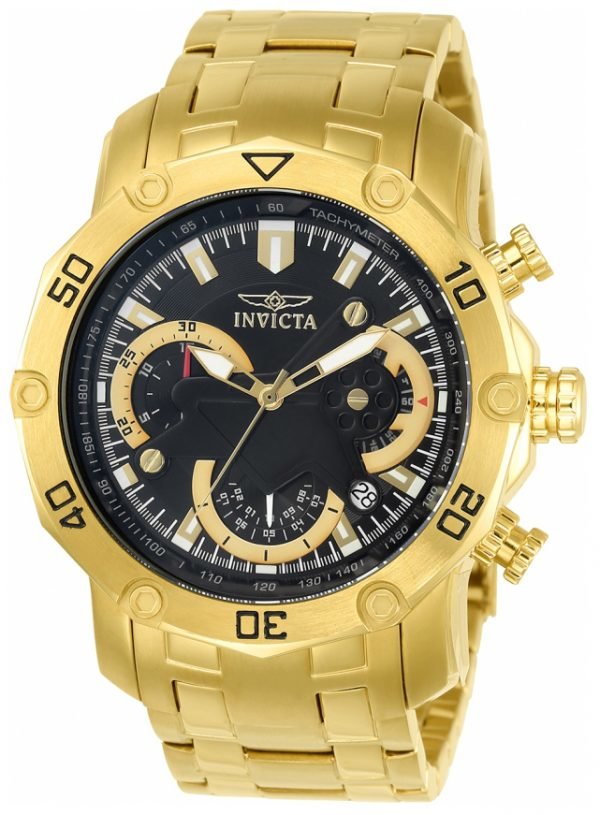 Invicta Pro Diver 22767 Kello Musta / Kullansävytetty Teräs