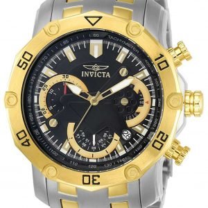 Invicta Pro Diver 22768 Kello Musta / Kullansävytetty Teräs