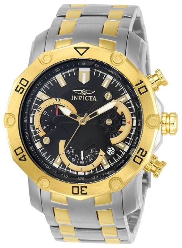 Invicta Pro Diver 22768 Kello Musta / Kullansävytetty Teräs