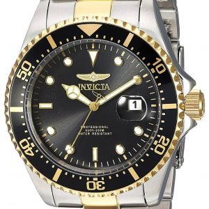 Invicta Pro Diver 23229 Kello Musta / Kullansävytetty Teräs