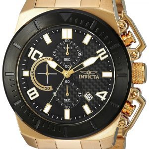 Invicta Pro Diver 23406 Kello Musta / Kullansävytetty Teräs