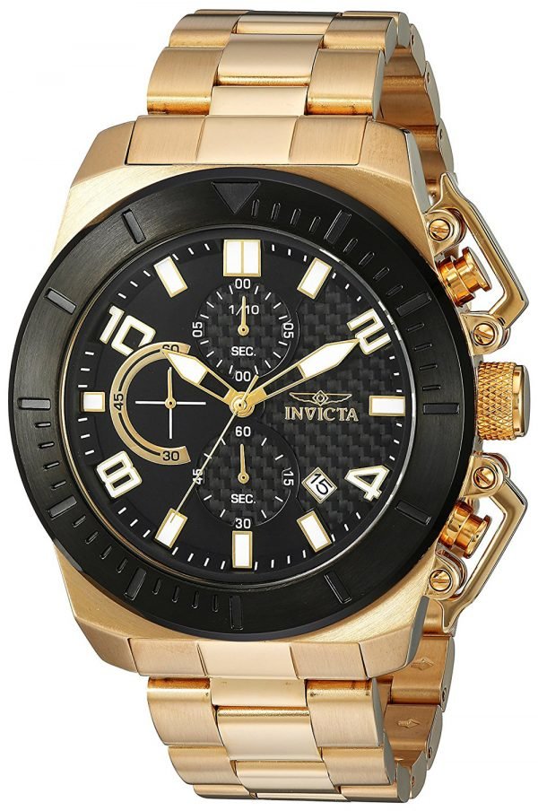 Invicta Pro Diver 23406 Kello Musta / Kullansävytetty Teräs