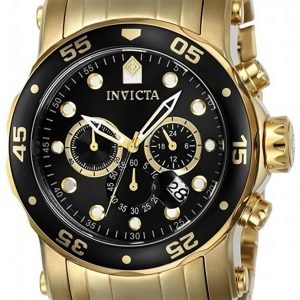 Invicta Pro Diver 23650 Kello Musta / Kullansävytetty Teräs