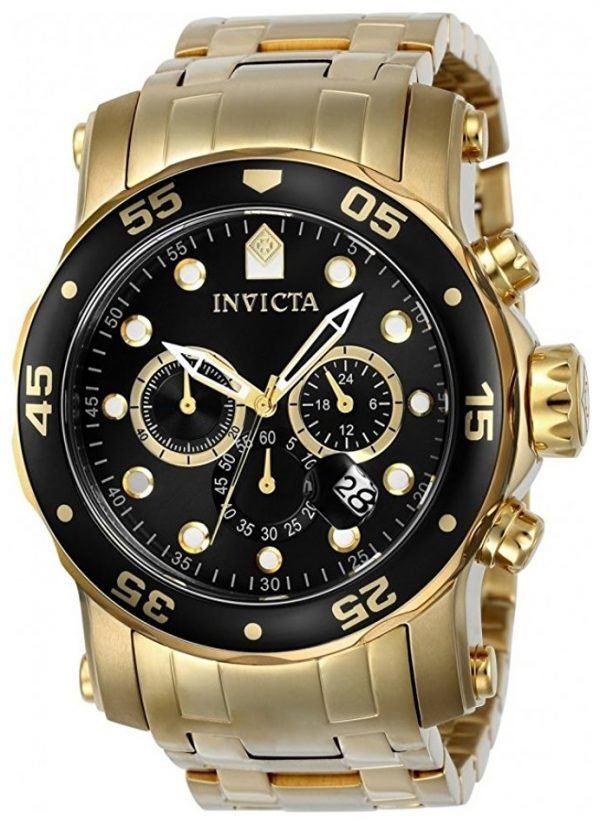 Invicta Pro Diver 23650 Kello Musta / Kullansävytetty Teräs