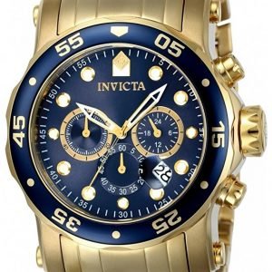 Invicta Pro Diver 23651 Kello Sininen / Kullansävytetty Teräs