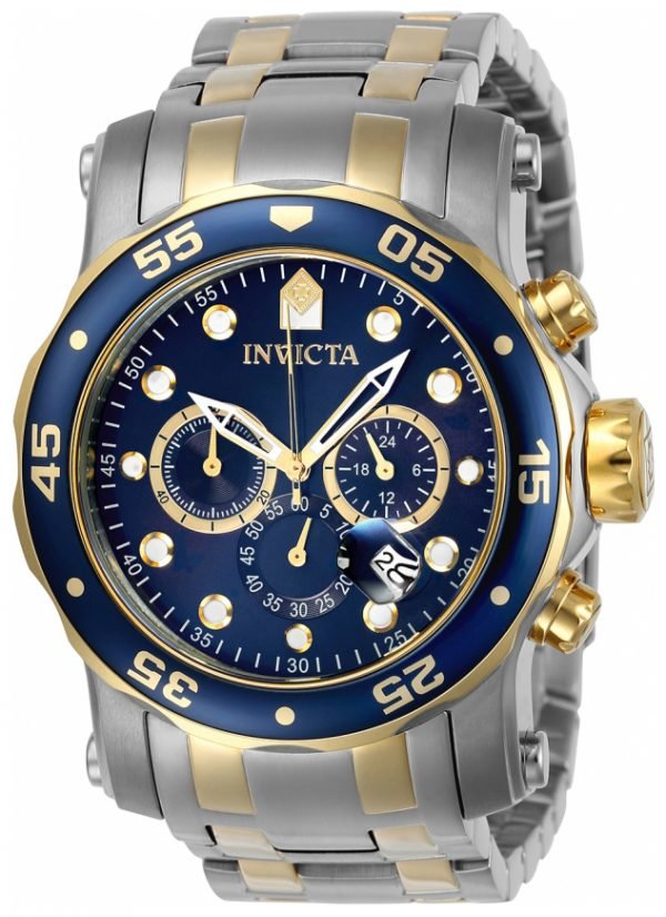 Invicta Pro Diver 23668 Kello Sininen / Kullansävytetty Teräs