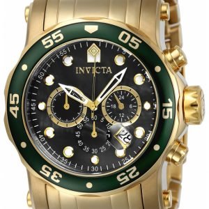 Invicta Pro Diver 23671 Kello Musta / Kullansävytetty Teräs