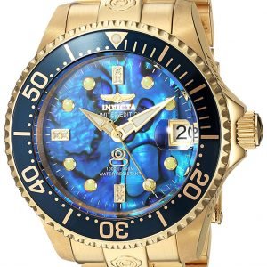 Invicta Pro Diver 23987 Kello Sininen / Kullansävytetty Teräs