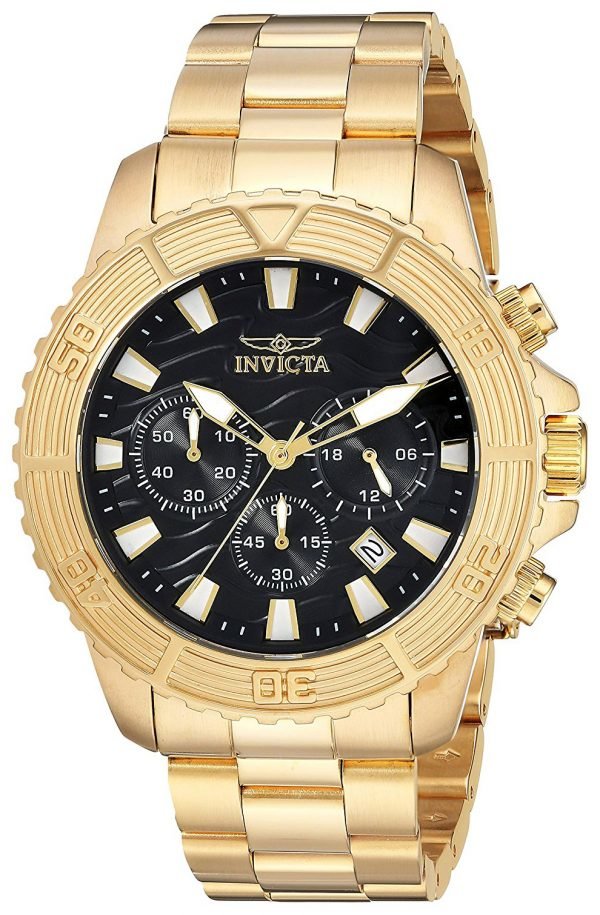 Invicta Pro Diver 24000 Kello Musta / Kullansävytetty Teräs