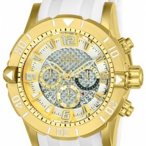 Invicta Pro Diver 24164 Kello Valkoinen / Kullansävytetty