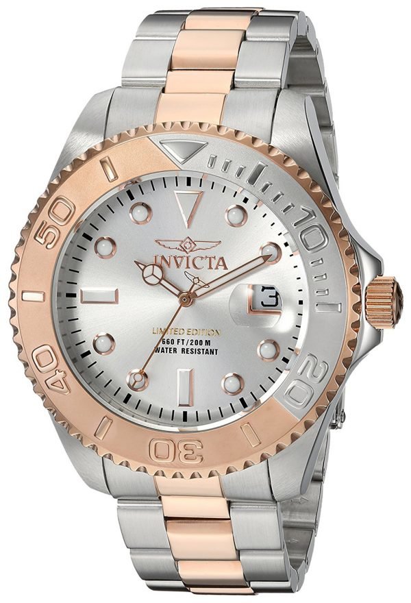 Invicta Pro Diver 24624 Kello Hopea / Punakultasävyinen