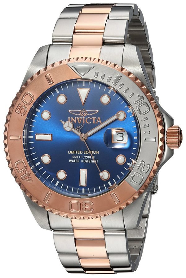 Invicta Pro Diver 24626 Kello Sininen / Punakultasävyinen