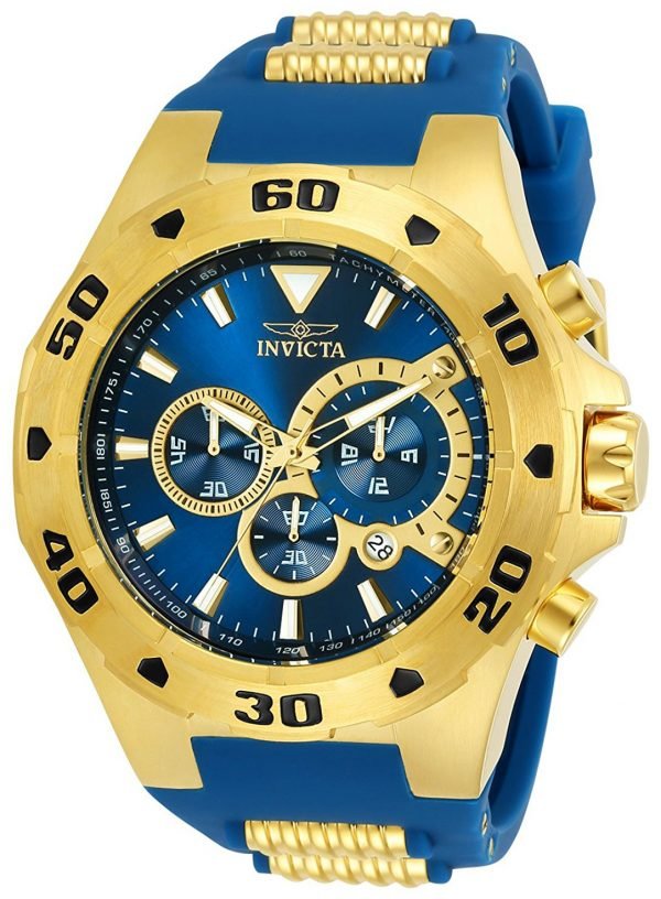 Invicta Pro Diver 24681 Kello Sininen / Kullansävytetty Teräs